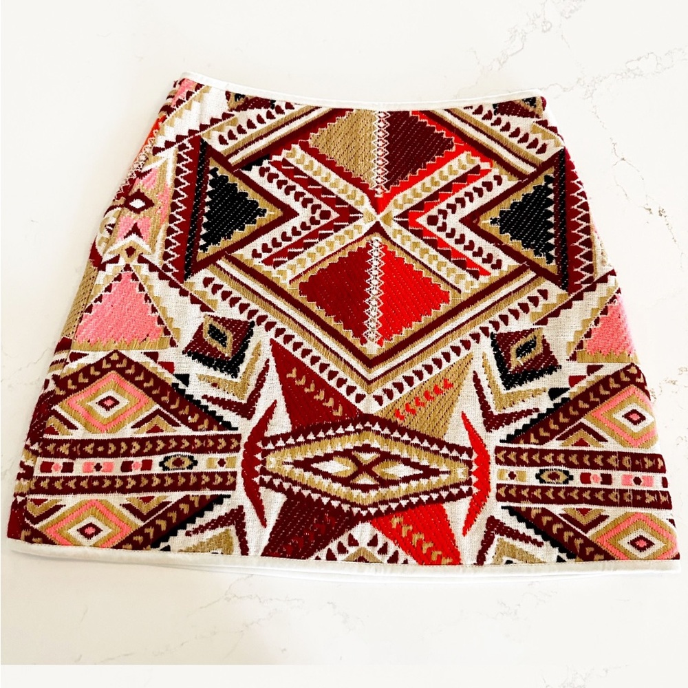 Top Shop Woven Geometric Aztec skirt